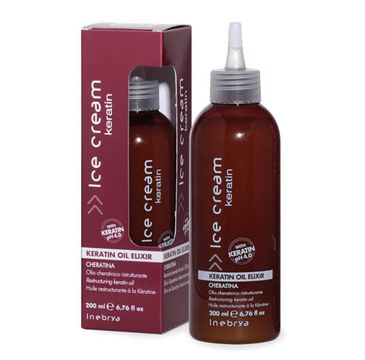 Inebrya Ice Cream Keratin Oil Elixir restrukturyzujący olejek keratynowy (200 ml)