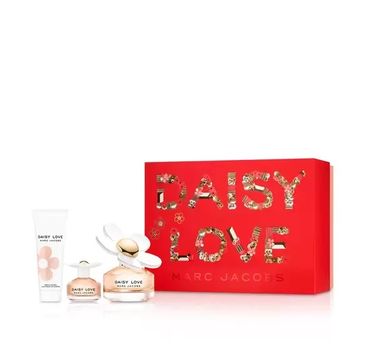 Marc Jacobs Daisy Love zestaw woda toaletowa spray 100ml + miniatura wody toaletowej 4ml+ balsam do ciała 75ml