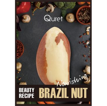 Quret Beauty Recipe Mask Nourishing odżywcza maska w płachcie Orzech Brazylijski (25 g)