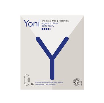 Yoni â€“ Organic Cotton Pads podpaski z baweÅ‚ny organicznej Heavy (10 szt.)