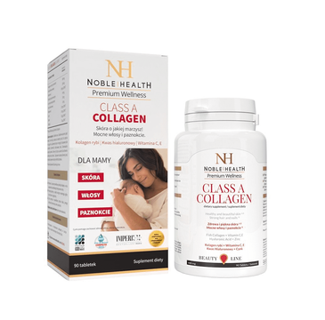 Noble Health Premium Wellness Class A Collagen – kolagen dla mamy (90 tabletek)