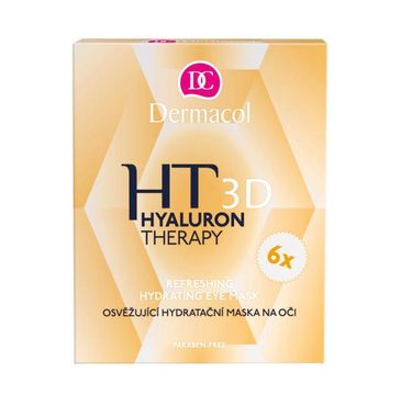 Dermacol Hyaluron Therapy 3D Refreshing Hydrating Eye Mask orzeźwiająco-nawilżające płatki pod oczy (6x6 g)