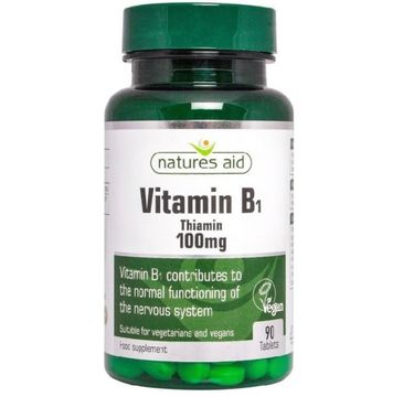 Natures Aid Vitamin B1 100mg suplement diety (90 tab.)