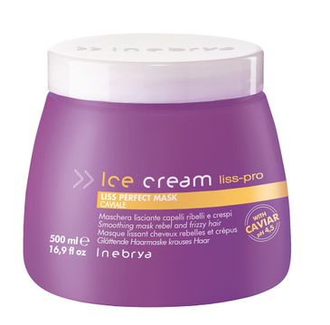 Inebrya Ice Cream Liss Perfect Mask maska wygładzająca włosy (500 ml)