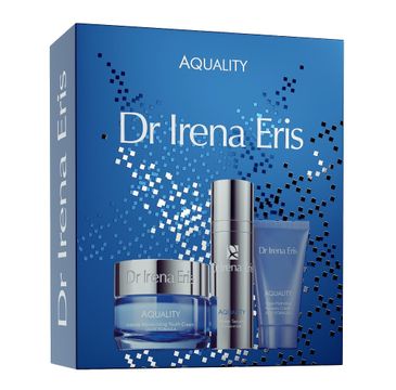 Dr Irena Eris – Aquality zestaw intensywnie nawilżający krem odmładzający 50ml + głęboko nawilżający krem regenerujący 30ml + serum koncentrat nawilżający 30ml (1 szt.)