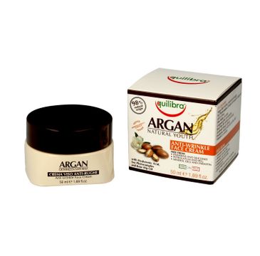 Equilibra Argan Natural Youth krem przeciwzmarszczkowy do twarzy (50 ml)