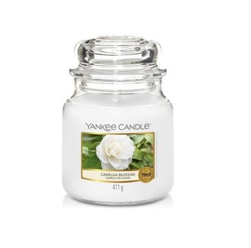 Yankee Candle – Świeca zapachowa średni słój Camellia Blossom (411 g)