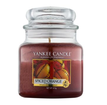 Yankee Candle – Świeca zapachowa średni słój Spiced Orange (411 g)