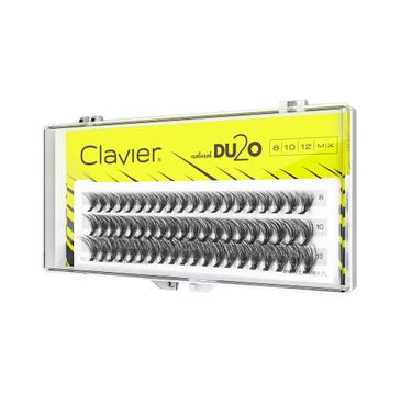 Clavier – DU2O Double Volume MIX kępki rzęs 8mm-10mm-12mm  (1 op.)
