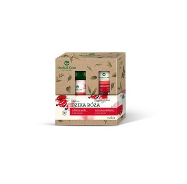 Herbal Care Zestaw prezentowy Dzika Róża (Kąpiel odżywcza 500ml+krem do rąk 100ml)