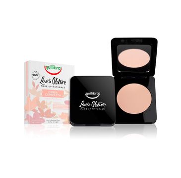Equilibra Love's Nature Compact Face Powder utrwalający puder w kompakcie 02 Rose Beige (8.5 g)