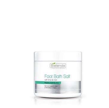 Bielenda Professional Foot Program sól do kąpieli stóp z limonką i miętą (600 g)