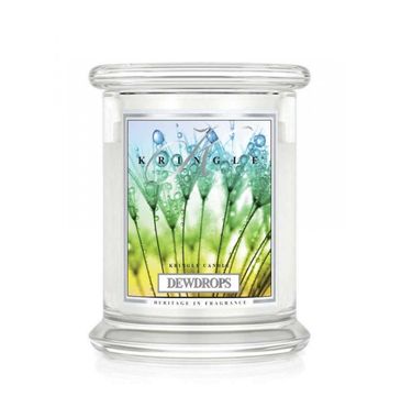 Kringle Candle – świeca zapachowa z dwoma knotami Dewdrops (411 g)