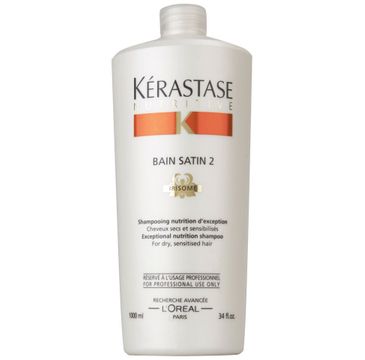 Kerastase – Nutritive Bain Satin 2 Exceptional Nutrition Shampoo kąpiel odżywcza do włosów suchych lub uwrażliwionych (1000 ml)