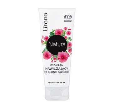 Lirene Natura Eco krem nawilżający do dłoni i paznokci Organiczna Malwa (75 ml)