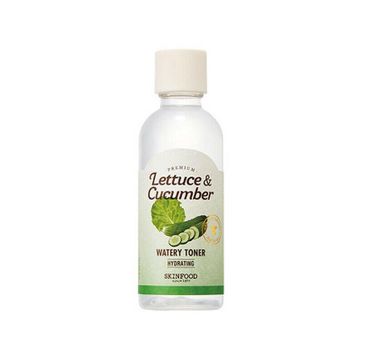 Skinfood Premium Lettuce & Cucumber Watery Watery Toner – tonik do twarzy z sałatą i ogórkiem (180 ml)