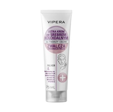 Vipera – Ultra krem ze srebrem koloidalnym do twarzy i dłoni (75 ml)
