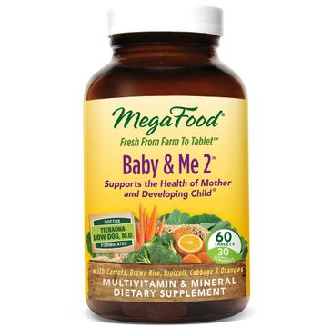 Mega Food Baby&Me 2 suplement diety dla kobiet w ciąży 60 tabletek