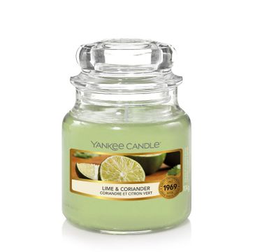 Yankee Candle – Świeca zapachowa mały słój Lime & Coriander (104 g)