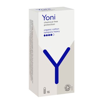 Yoni â€“ Organic Cotton Tampons tampony z baweÅ‚ny organicznej Heavy (16 szt.)