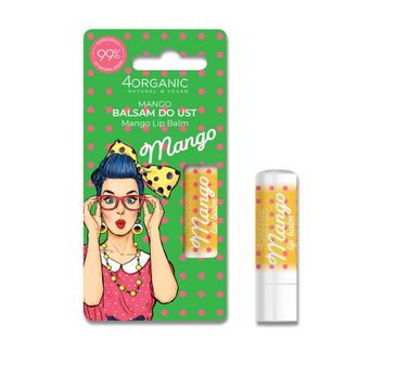4organic Pin-up Girl naturalny balsam do ust Mango (5 g)