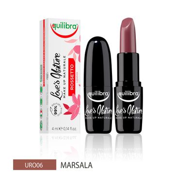 Equilibra Love's Nature Lipstick pomadka do ust 06 Marsala (4 ml)