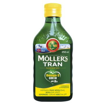 Möller's – Tran Norweski suplement diety Cytrynowy (250 ml)