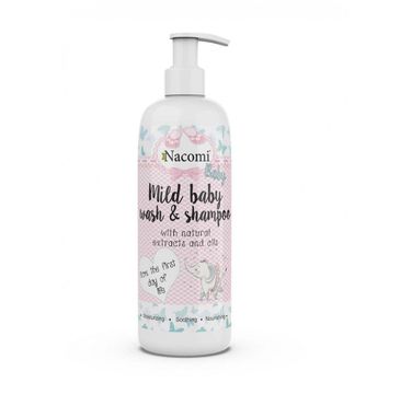 Nacomi Mild Baby Wash & Shampoo emulsja do mycia dla dzieci (300 ml)