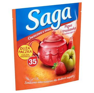 Saga – Herbata owocowa Pigwa i Truskawka 35 torebek (59.5 g)