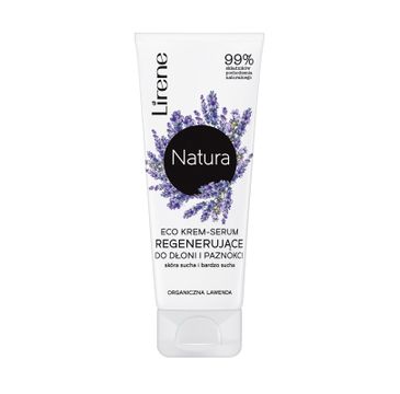 Lirene Natura Eco krem-serum regenerujące do dłoni i paznokci Organiczna Lawenda (75 ml)