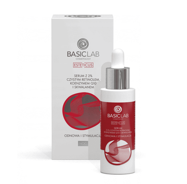 BasicLab Esteticus serum do twarzy na noc Odnowa i Stymulacja (30 ml)