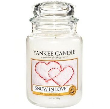 Yankee Candle Świeca zapachowa duży słój Snow in Love 623g