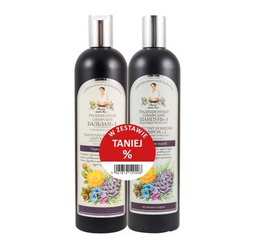 Babuszka Agafia zestaw szampon + odżywka Propolic Cedrowy (2 x 550 ml)