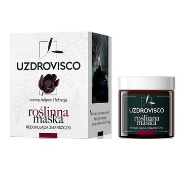 Uzdrovisco roślinna maska do twarzy redukująca zmarszczki Czarny Tulipan i Lukrecja (50 ml)