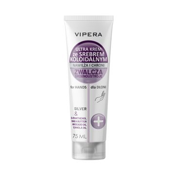 Vipera – Ultra krem nawilżająco-ochronny ze srebrem koloidalnym do dłoni (75 ml)