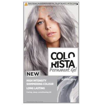 L'Oreal Paris Colorista Premament Gel – farba do włosów  #silvergrey (1 szt.)