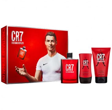 Cristiano Ronaldo – CR7 zestaw woda toaletowa spray 100ml + żel pod prysznic 150ml + balsam po goleniu 100ml (1 szt.)