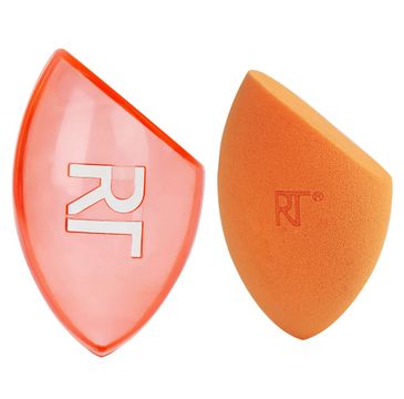 Real Techniques – Miracle Complexion Sponge + Travel Sponge Case gąbka do makijażu + podróżne etui (1 szt.)