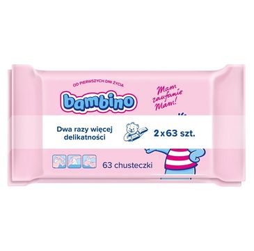 Bambino – Chusteczki dla niemowląt duopack (2 x 63 szt.)