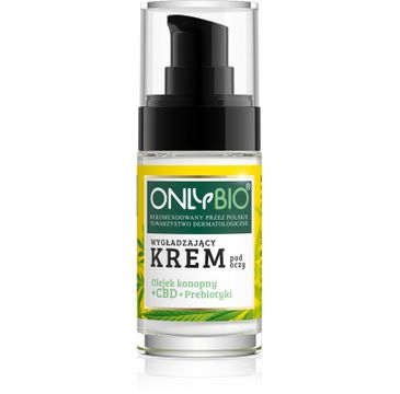 OnlyBio Olejek konopny + CBD + Prebiotyki wygładzający krem pod oczy (30 ml)