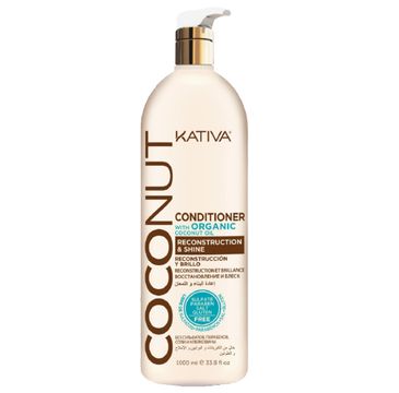 Kativa Coconut Conditioner kokosowa odżywka do włosów odbudowująca i nadająca połysku 1000ml