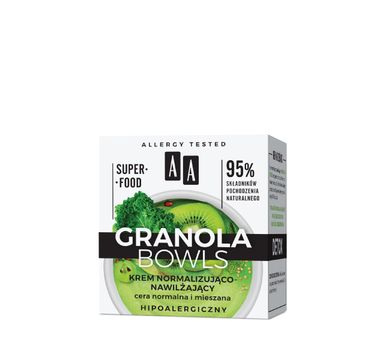 AA Krem normalizująco-nawilżający Granola Bowls detox cera normalna i mieszana (50 ml)