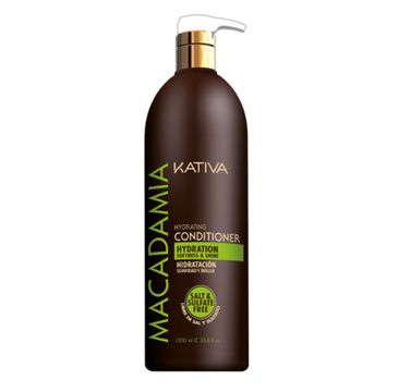 Kativa Macadamia Hydrating Conditioner nawilżająca odżywka do włosów 1000ml