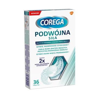 Corega Tabs tabletki do czyszczenia protez zębowych Podwójna Siła 36 tabletek