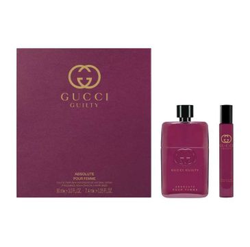 Gucci Guilty Absolute Pour Femme zestaw woda perfumowana spray 90ml + Roll-on 7.4ml