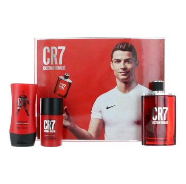 Cristiano Ronaldo CR7 zestaw woda toaletowa spray 100ml + dezodorant sztyft 75g + balsam po goleniu 100ml