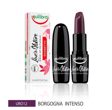 Equilibra Love's Nature Lipstick pomadka do ust 12 Intense Burgundy (4 ml)