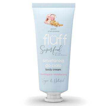 Fluff  Body Cream śmietanka do ciała nawilżająca Brzoskwinia i Karmel (150 ml)