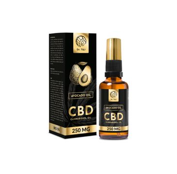 Dr. T&J Avocado Oil naturalny olej awokado BIO + CBD 250 MG (50 ml)