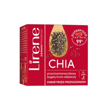 Lirene Superfood For Skin Chia przeciwzmarszczkowy bogaty krem odżywczy (50 ml)